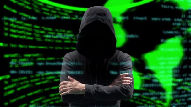 Hacker Looking Global Data Code — Video