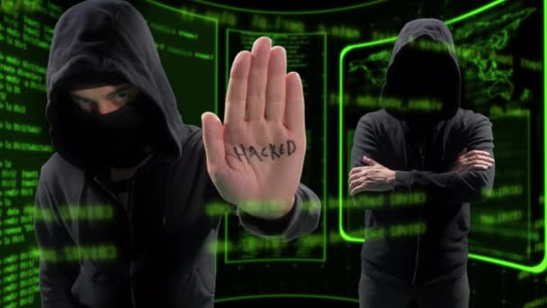 Hackers Dark Web — Vídeo de Stock