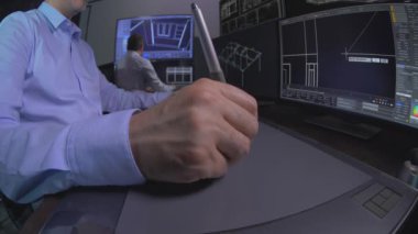 Graphic Designers Room and monitors