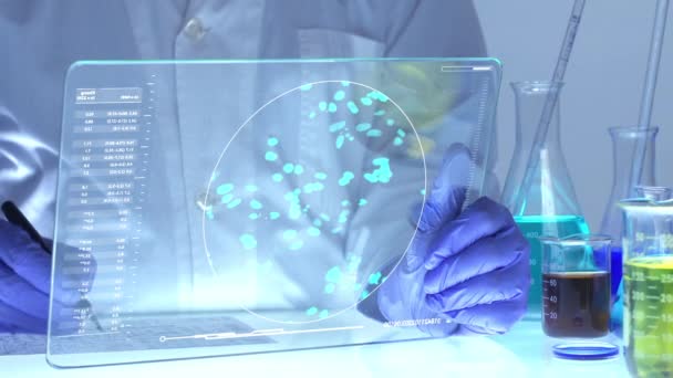 Chemical Test Experiment Bio Laboratory — Stock Video