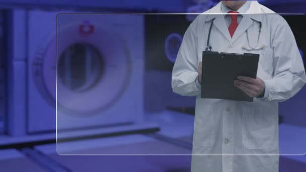 Doctor Medical Screen — Stock Video
