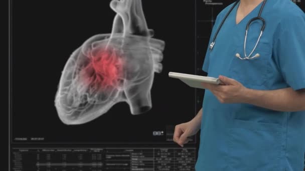 Sebész Használ Egy Digitális Tabletta — Stock videók