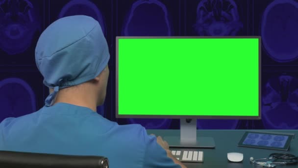 Surgeon Green Screen Концепт Відео — стокове відео
