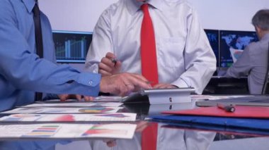 Business finance meeting in office