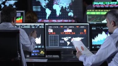 Borsa Veri İş Konsepti
