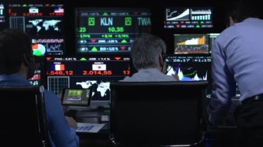 Borsa simsarları iş konsepti