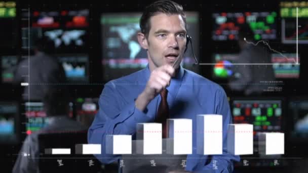 Trader Success Geschäftskonzept Video — Stockvideo