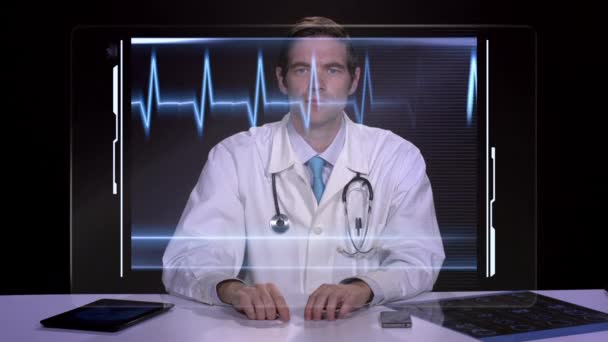 Análisis Médico Alta Tecnología — Vídeo de stock