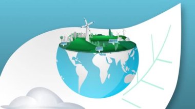 Yenilenebilir Yeşil Enerji kaynaklarının - özellikle güneş fotovoltaik (PV) ve rüzgar çiftliklerinin küresel ısınma etkisi ve eski fosil yakıt kaynaklarının yol açtığı iklim kriziyle mücadeleye yardımcı olabilecek - stok görüntüleri.. 