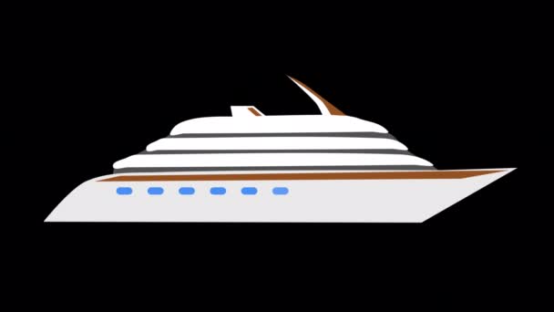 Şeffaf Animasyon Seyahat Alfa Kanallı Turizm Simgelerinin Düz Tasarım Koleksiyonu — Stok video