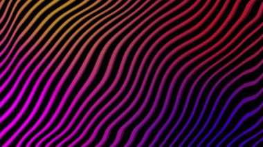 Modern 8k Background Seamless Loop with wavy digital Lines and beautiful gradients of orange, purple, red, and blue colors!