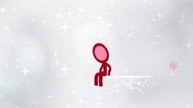 Sevimli bir çöp adam Animasyon Noel Kartı 'nı sunar.!