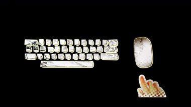 Klavye ve Fare kullanımı - Alfa kanallı analog kağıt biçimli kesim.