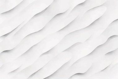 White Abstract Background with Waves. 3d Rendering, 3d Illustration.