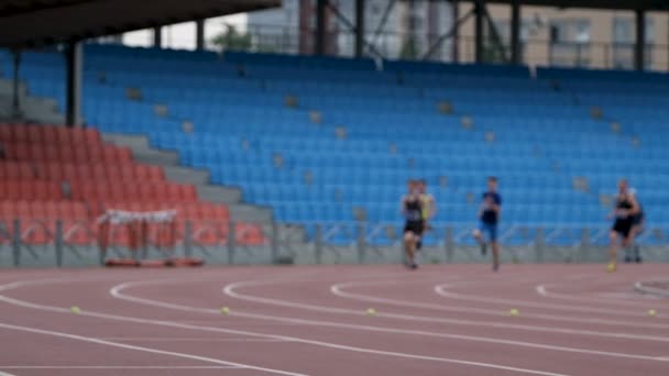 Chelyabinsk Rusland Juni 2022 Mannelijke Atleet Die 800 Meter Loopt — Stockvideo