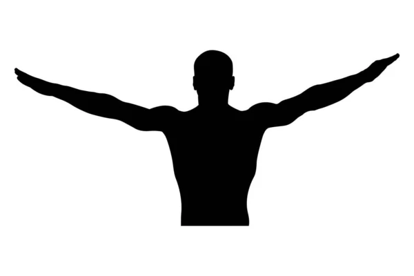 Vloeroefening Mannelijke Turner Naar Wedstrijd Gymnastiek — Stockvector