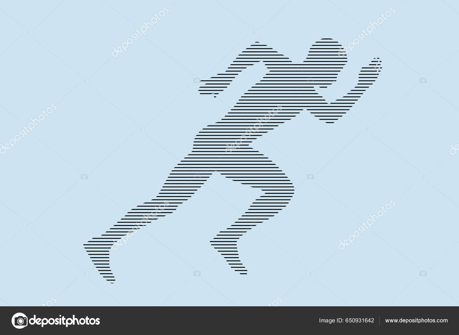 배경에 선으로 달리기 시작하는 실루엣 스톡 벡터 - ©realsports 650931642, image size:1600x1167