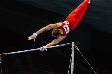 Jimnastik yaz oyunlarında sporcu jimnastikçisi, spor şirketi Spieth Almanya 