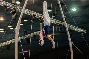 Jimnastik yaz oyunlarında ring çerçevesi üzerine jimnastik, teçhizat şirketi Spieth Almanya 