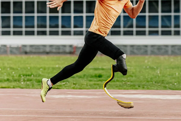 Athlete Disability Running Sprint Race Athletics Competition Sports Summer Games — Stock Photo, Image