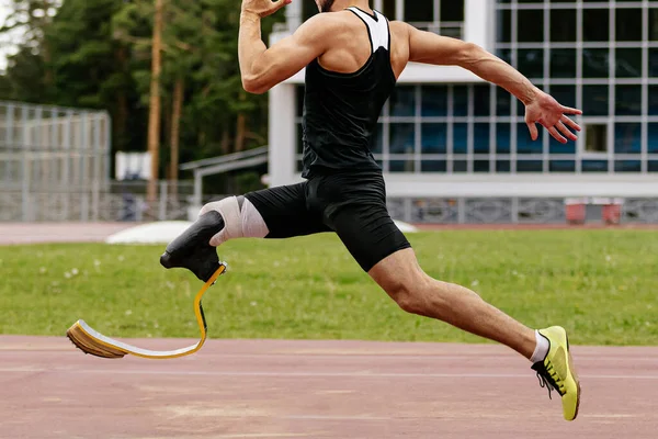 Athlète Handicap Coureur Course Sprint Athlétisme Sports Jeux Été — Photo