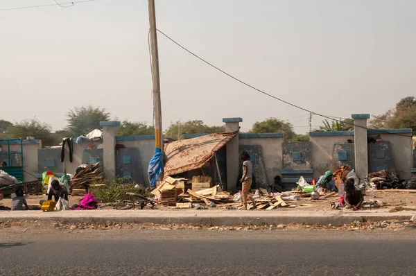 The life of poor people in a slum, India