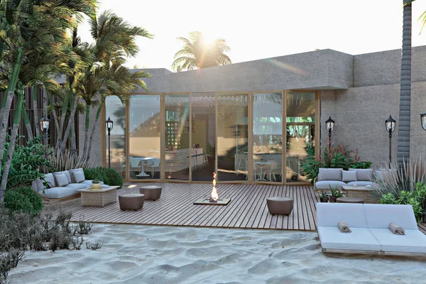 Esterior Tasarım. Otel. Plaj.