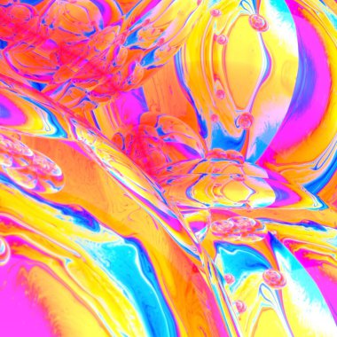 holographic background design in strong colors