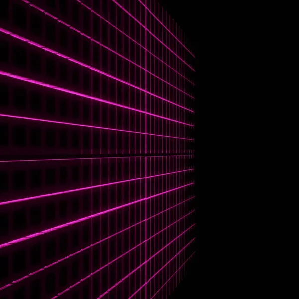 Neon Lichten Modellering — Stockfoto