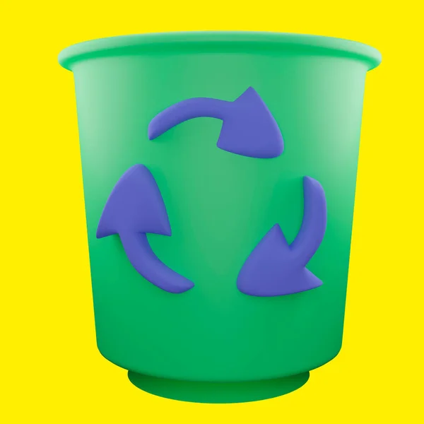 Modeling Recycle Arrows Colors — Stock Photo, Image