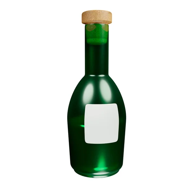 Botella Maqueta Modelado — Foto de Stock