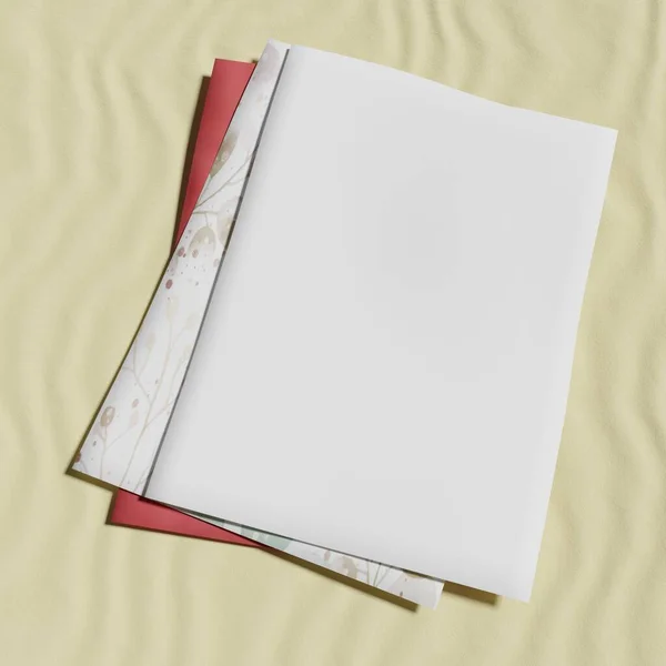 Makiety Papieru Plaży Piaskowej — Zdjęcie stockowe