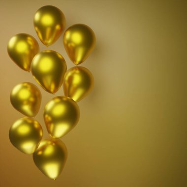 Eşleşen arka planda parlak balonlar