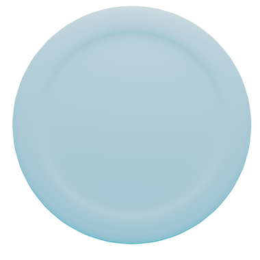 mavi daire simgesi, düz biçim