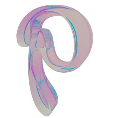 Beyaz arkaplanda izole edilmiş renkli sıvı yazı tipinin 3 boyutlu çizimi