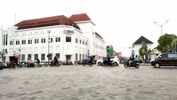Yogyakarta Indonesia Enero 2023 Actividades Personas Lugares Públicos Multitud Ciudad — Vídeo de stock