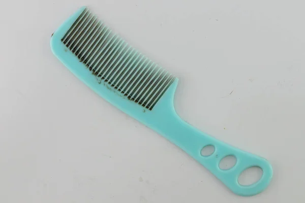 Old Hair Comb Dirty Plastic Combs Old Broken Combs Longer — Stockfoto