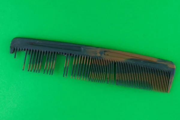 Old Hair Comb Dirty Plastic Combs Old Broken Combs Longer — Photo