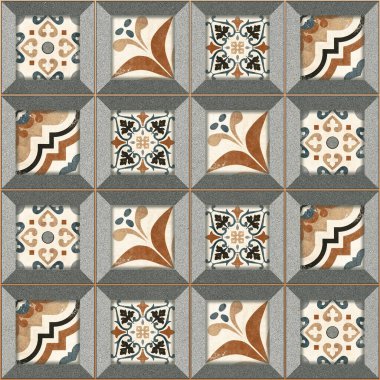 rusty marble wood, geometry ceramic tiles for floor and wall