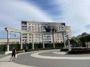 Spring 2022 Irpin Kiev region destroyed house after shelling of Russian aggression