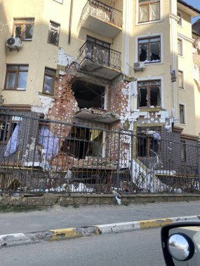 Bucha Kiev region Ukraine damage to equipment buildings as a result of Russia's aggression in Ukraine in the spring of 2022 war and destruction