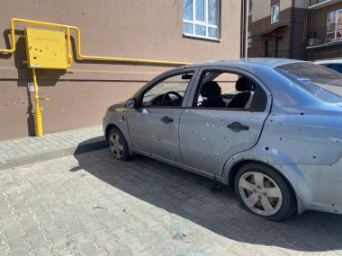 Bucha Kiev region Ukraine damage to equipment buildings as a result of Russia's aggression in Ukraine in the spring of 2022 war and destruction