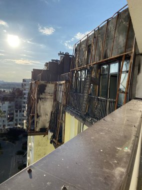 Bucha Kiev region Ukraine damage to equipment buildings as a result of Russia's aggression in Ukraine in the spring of 2022 war and destruction