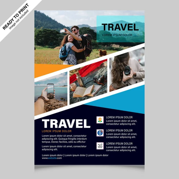 Travel flyer template, travel brochur,e , vacation flyer, travelling poster