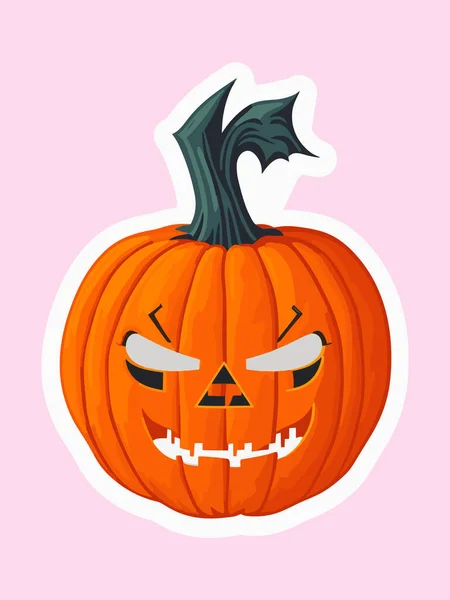 Cadılar Bayramı Balkabağı Element Vektörü İzole İllüstrasyon. Sonbahar Balkabağı Simgeleri Canavarların Yüzleri. Şeker ya da Trick Fantezi Parti Kutlaması. Adobe Illustrator Sanat Çalışması