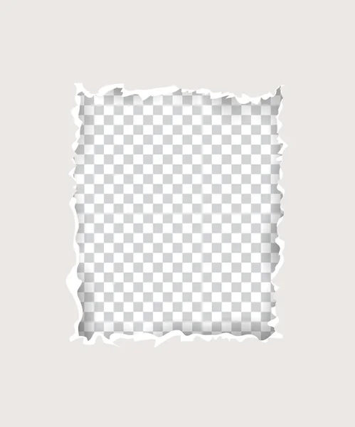 Saydam Arkaplan Yırtık Kağıt Tasarımı Üzerine Polonya Beyaz Renkli Yırtık Kağıt Tasarımı