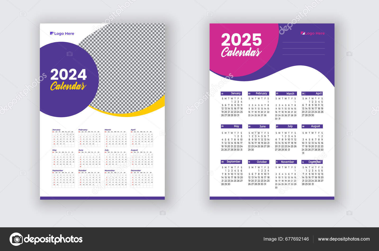 2025 2025 Calendar Design 2025 2025 Year Week Starts Sunday Stock