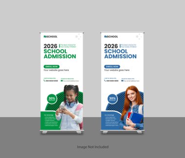 Modern Okula Dönüş Kayıt Şablonu, Okul Katılım Pankartı Tasarımları ve Üniversiteler, Üniversiteler ve Koçluk Merkezleri için Sancaklar