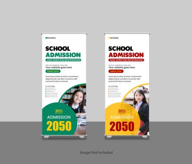 Modern Okula Dönüş Kayıt Şablonu, Okul Katılım Pankartı Tasarımları ve Üniversiteler, Üniversiteler ve Koçluk Merkezleri için Sancaklar