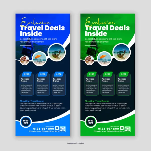 Seyahat ve Turizm Ajansı Rack Card, Dl Flyer afişi, broşürü, Tur Posteri, Broşür broşürü ve Tasarım Şablonu